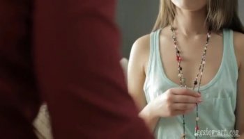 Good looking blondie doggystyle anal toying