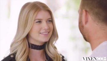 Very cute girl with big dick in her ass